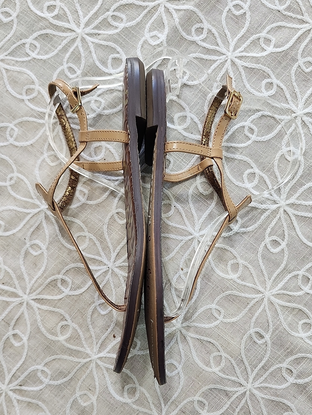 Sam Edelman Tan T-Strap Gigi Thong Sandal - Picture 7 of 14